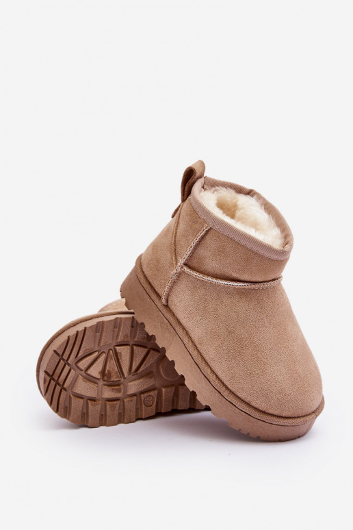 Botas infantis de neve Botas aquecidas bege Nallita