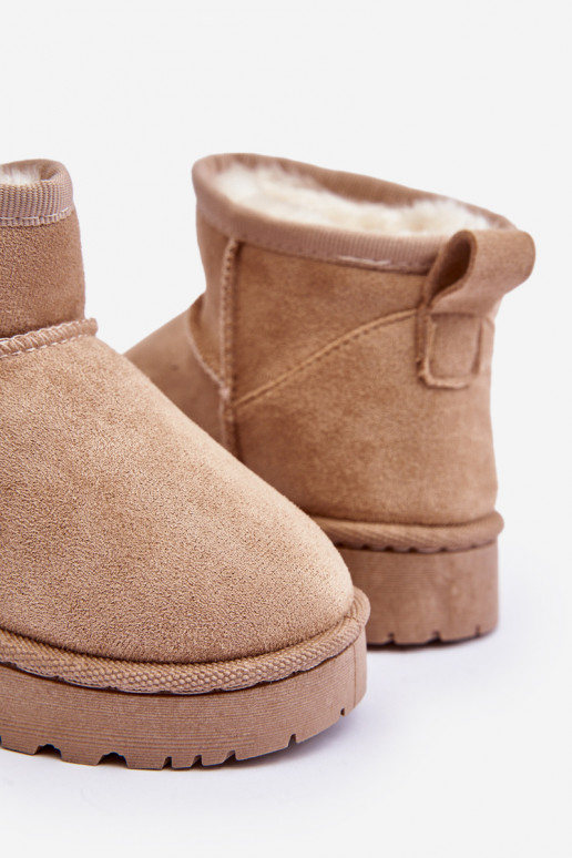 Botas infantis de neve Botas aquecidas bege Nallita