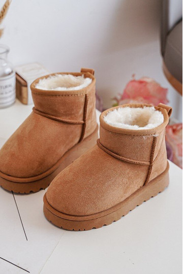 Botas de neve infantis Botas aquecidas marrom Nallita 2