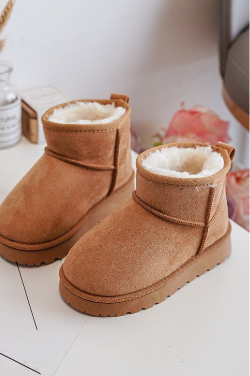 Botas de neve infantis Botas aquecidas marrom Nallita