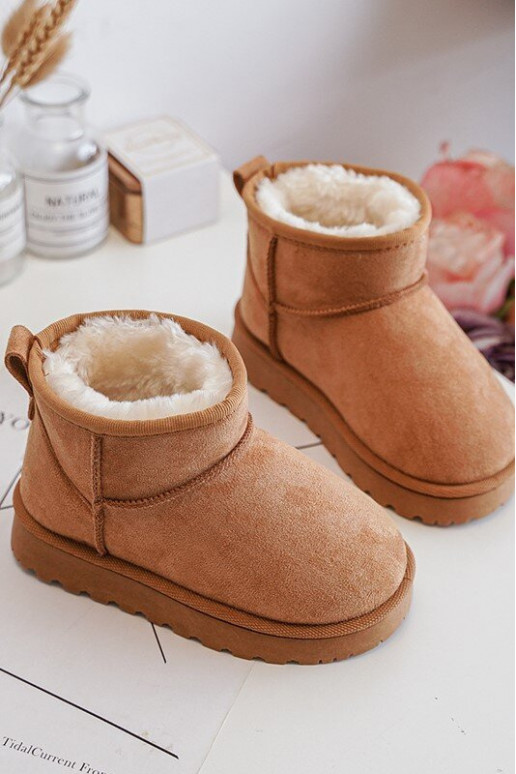 Botas de neve infantis Botas aquecidas marrom Nallita