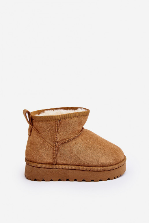 Botas de neve infantis Botas aquecidas marrom Nallita