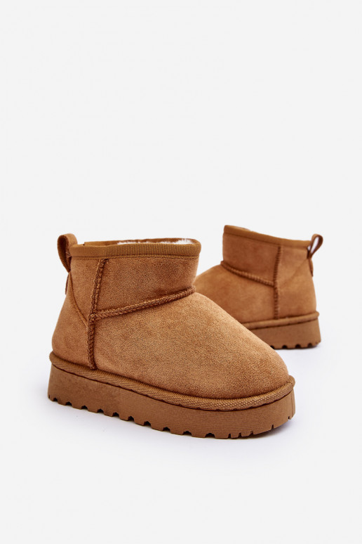 Botas de neve infantis Botas aquecidas marrom Nallita