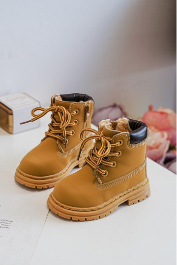 Botas infantis com zíper marrom Bansi 2