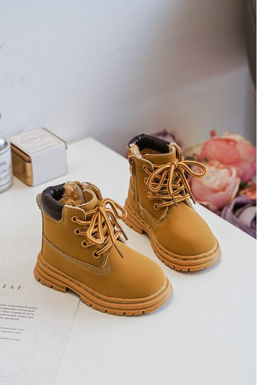 Botas infantis com zíper marrom Bansi