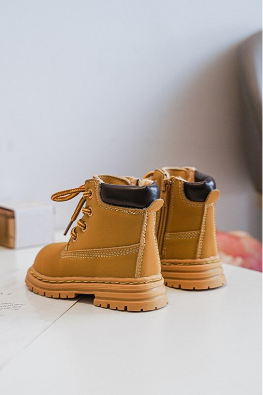 Botas infantis com zíper marrom Bansi