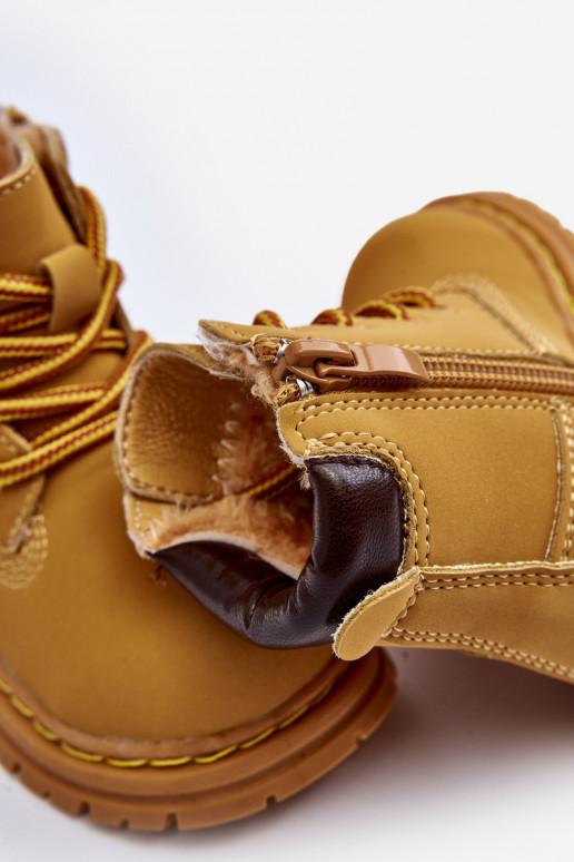 Botas infantis com zíper marrom Bansi