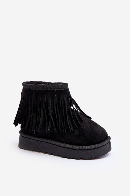 botas de neve aquecidas infantil i Frędzlami cor preta Nimia botas de neve aquecidas infantil i Frędzlami cor preta Nimia