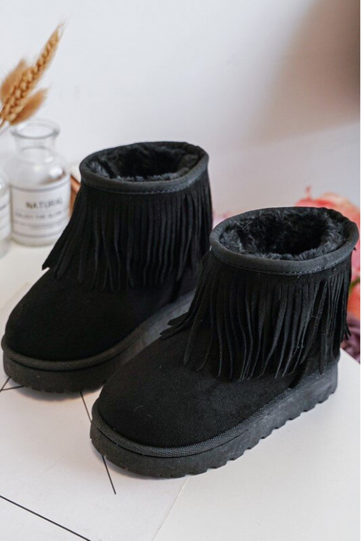 botas de neve aquecidas infantil i Frędzlami cor preta Nimia botas de neve aquecidas infantil i Frędzlami cor preta Nimia