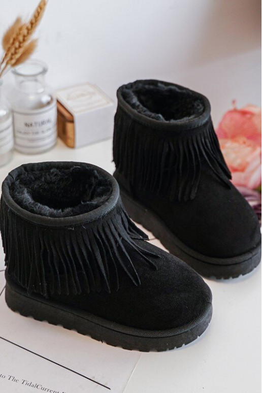 botas de neve aquecidas infantil i Frędzlami cor preta Nimia botas de neve aquecidas infantil i Frędzlami cor preta Nimia