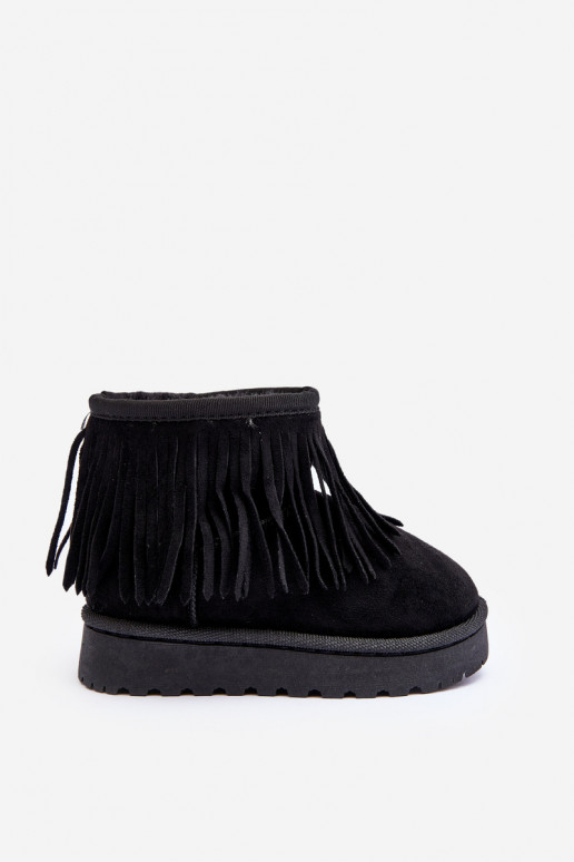 botas de neve aquecidas infantil i Frędzlami cor preta Nimia botas de neve aquecidas infantil i Frędzlami cor preta Nimia