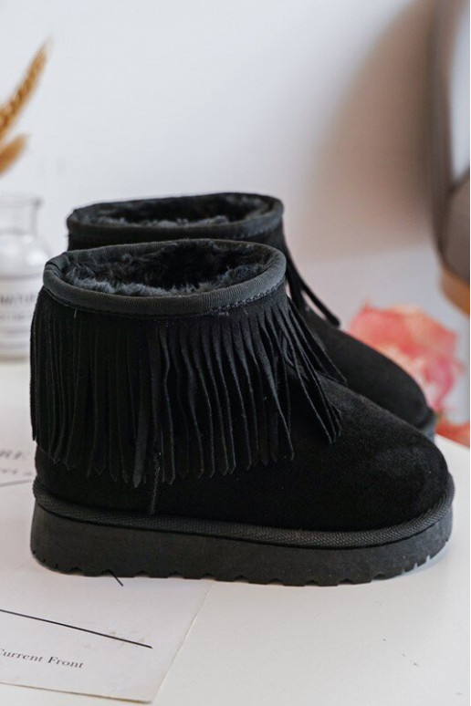 botas de neve aquecidas infantil i Frędzlami cor preta Nimia botas de neve aquecidas infantil i Frędzlami cor preta Nimia