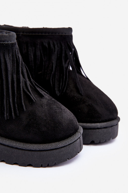 botas de neve aquecidas infantil i Frędzlami cor preta Nimia botas de neve aquecidas infantil i Frędzlami cor preta Nimia