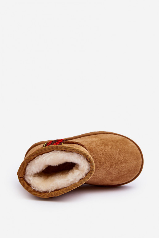 botas de neve Botas infantis aquecidas cor marrom Leonora botas de neve Botas infantis aquecidas cor marrom Leonora