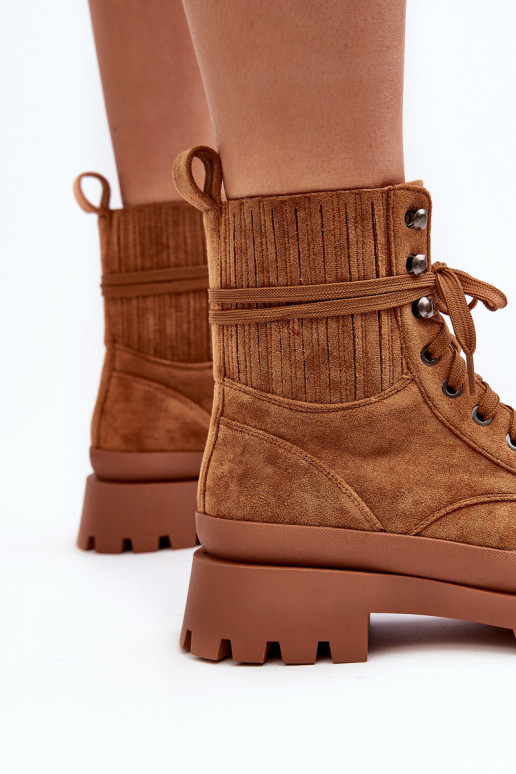 Botins com atacadores castanhos Gordts Botins com atacadores castanhos Gordts