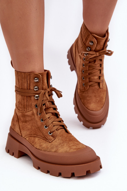 Botins com atacadores castanhos Gordts Botins com atacadores castanhos Gordts