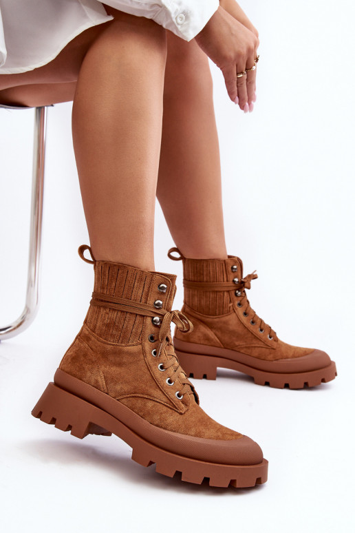 Botins com atacadores castanhos Gordts Botins com atacadores castanhos Gordts