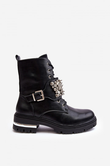 botas aquecidas decoradas em cor preta Lennen 2