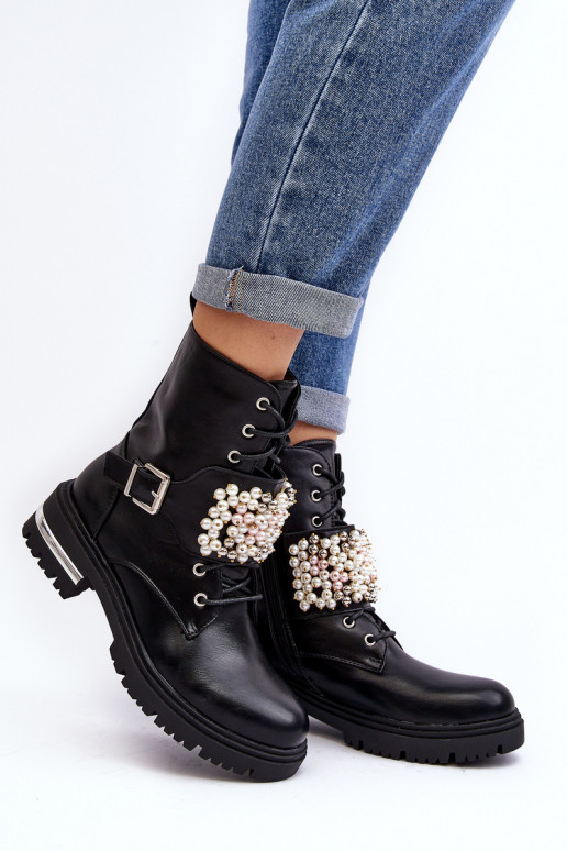 botas aquecidas Botas Botas Decoradas cor preta Venizi botas aquecidas Botas Botas Decoradas cor preta Venizi