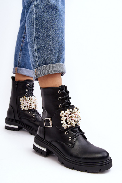 botas aquecidas Botas Botas Decoradas cor preta Venizi botas aquecidas Botas Botas Decoradas cor preta Venizi