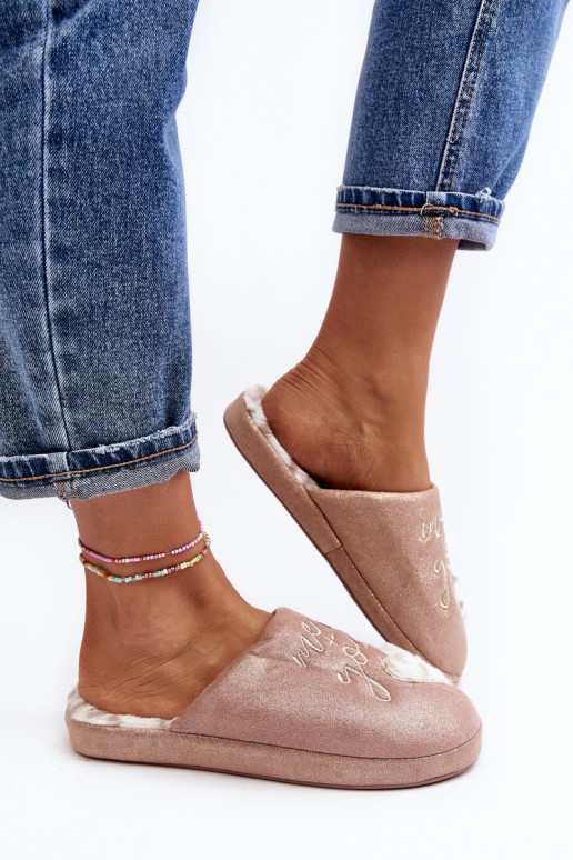 com brilho Chinelos rosa Geraja com brilho Chinelos rosa Geraja