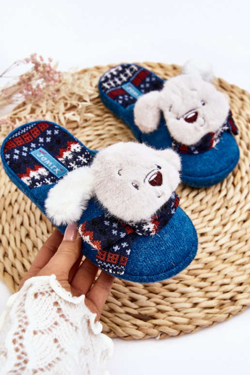 Chinelos infantis cor azul Dasca