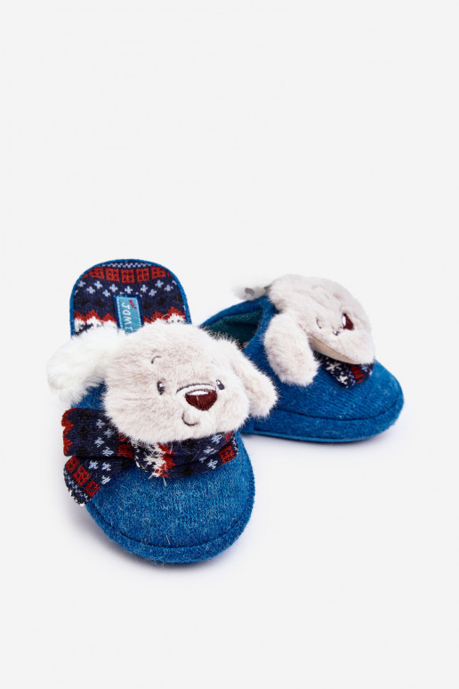 Chinelos infantis cor azul Dasca