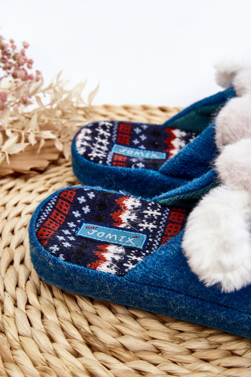 Chinelos infantis cor azul Dasca