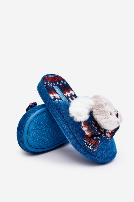 Chinelos infantis cor azul Dasca