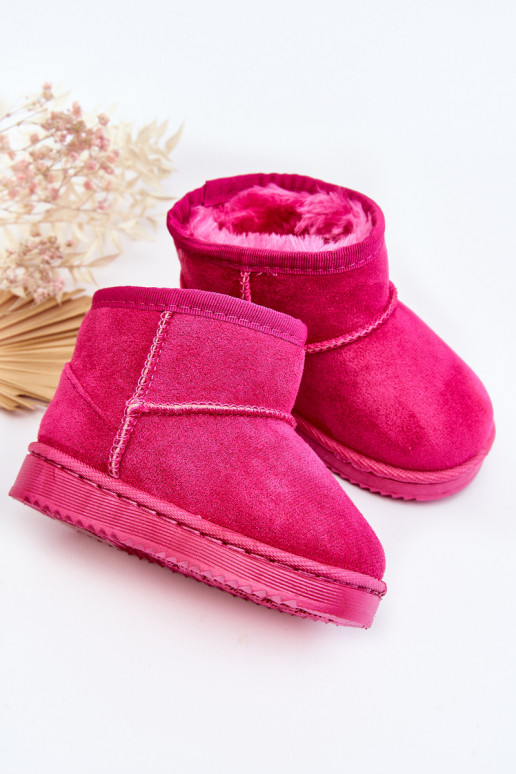 Botas quentes de inverno infantil na cor rosa Gooby