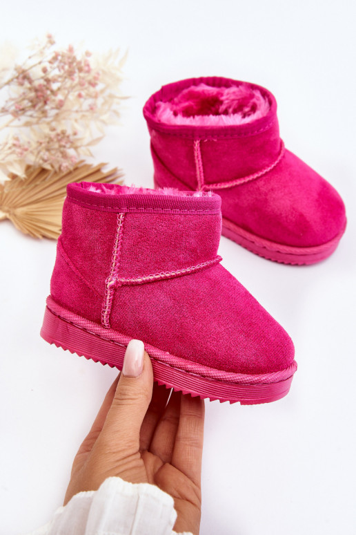 Botas quentes de inverno infantil na cor rosa Gooby
