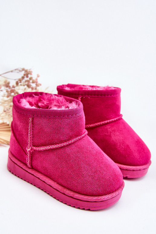 Botas quentes de inverno infantil na cor rosa Gooby