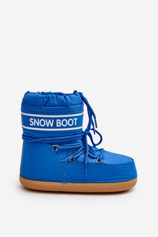 Botas de inverno com atacadores cor azul Soia Botas de inverno com atacadores cor azul Soia