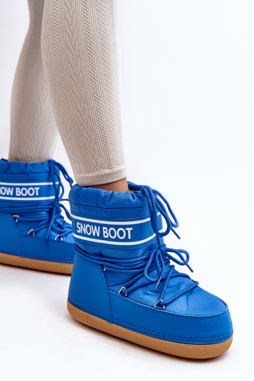 Botas de inverno com atacadores cor azul Soia Botas de inverno com atacadores cor azul Soia