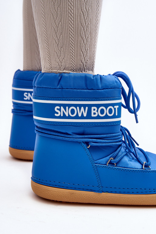 Botas de inverno com atacadores cor azul Soia Botas de inverno com atacadores cor azul Soia