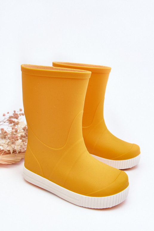 Calçado infantil de borracha Wave Gokids 979 amarelo