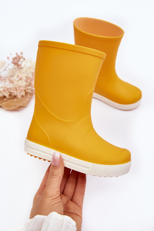 Calçado infantil de borracha Wave Gokids 979 amarelo