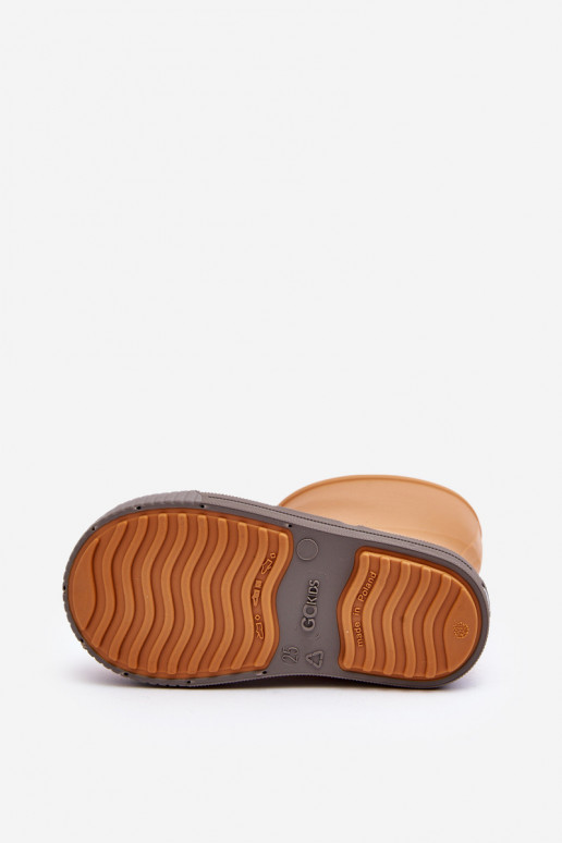 Calçado infantil de borracha Wave Gokids 979 cor laranja
