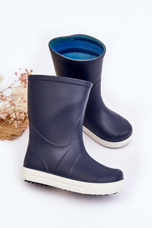 Calçado infantil de borracha Wave Gokids 979 azul escuro