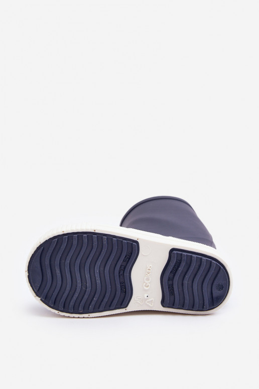 Calçado infantil de borracha Wave Gokids 979 azul escuro