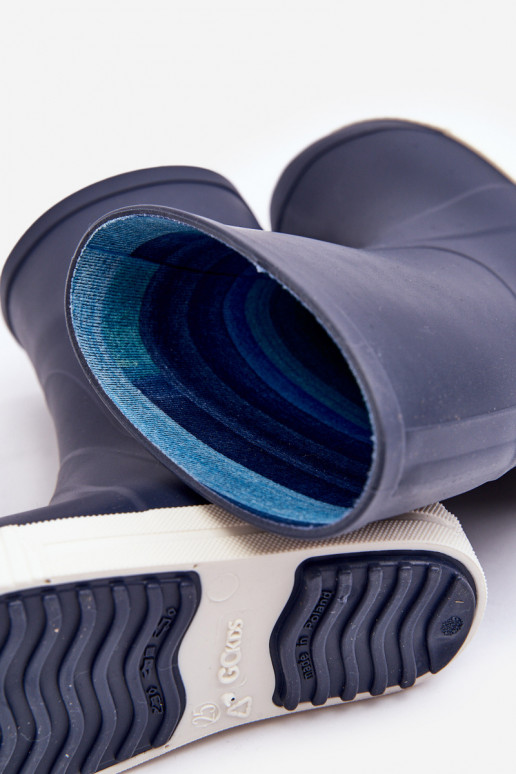 Calçado infantil de borracha Wave Gokids 979 azul escuro