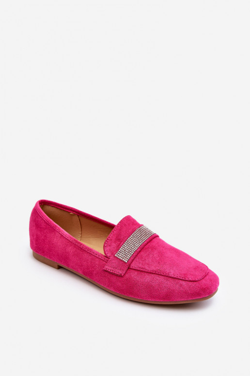 Mocassins com ilhós brilhantes em Ralrika rosa Mocassins com ilhós brilhantes em Ralrika rosa