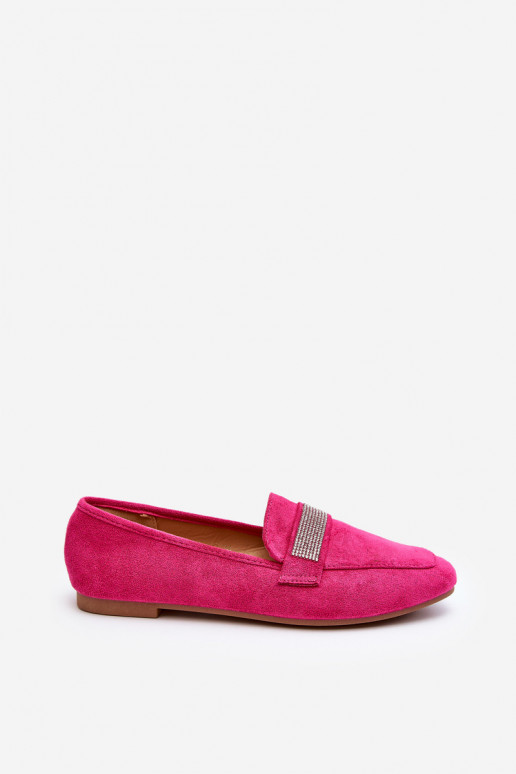 Mocassins com ilhós brilhantes em Ralrika rosa Mocassins com ilhós brilhantes em Ralrika rosa