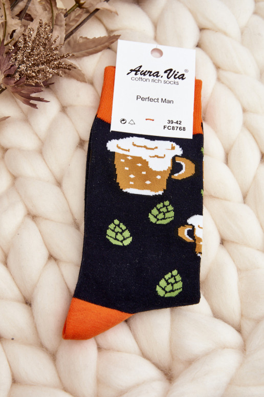 meias estampadas pretas