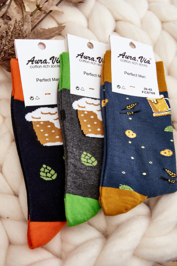 meias estampadas verde-acinzentadas 2