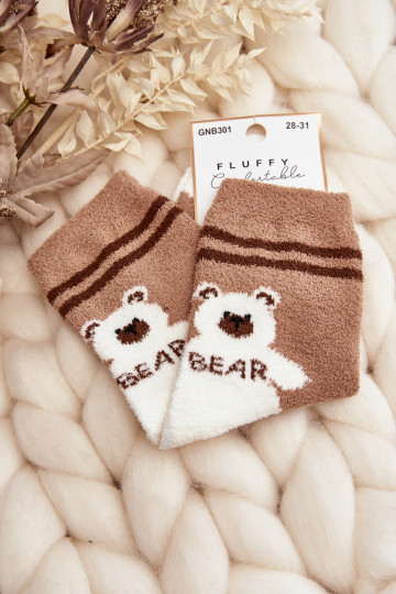 Meias quentes na cor marrom 2