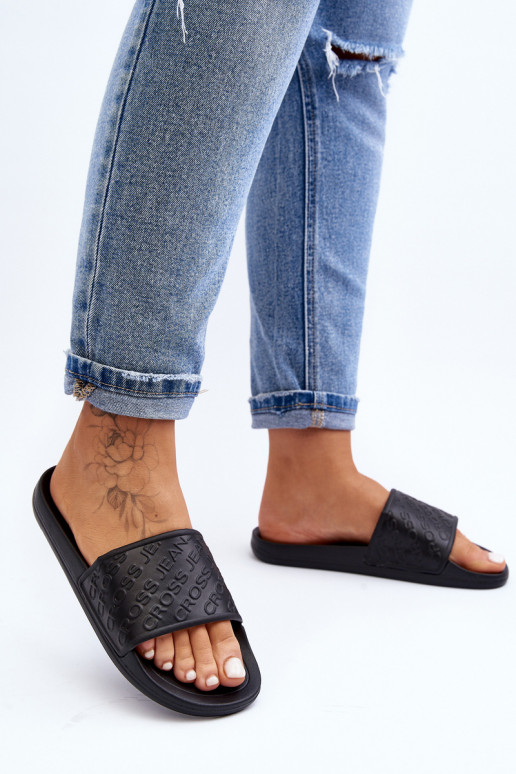 Chinelos Cross Jeans FF2R4153C cor preta