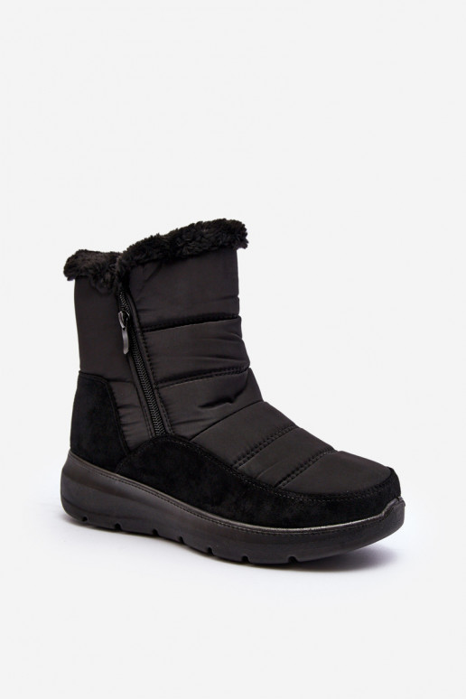 botas de neve com pêlo em preto Primose botas de neve com pêlo em preto Primose