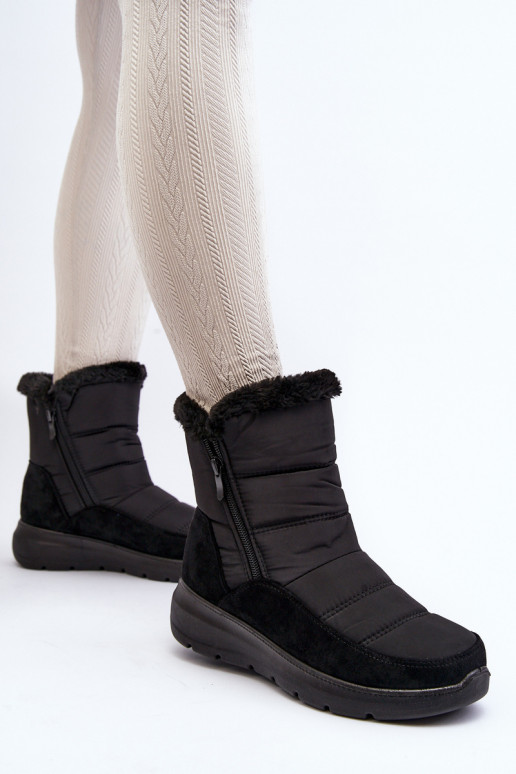 botas de neve com pêlo em preto Primose