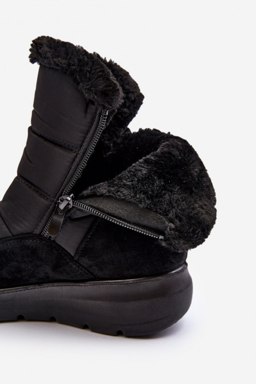 botas de neve com pêlo em preto Primose